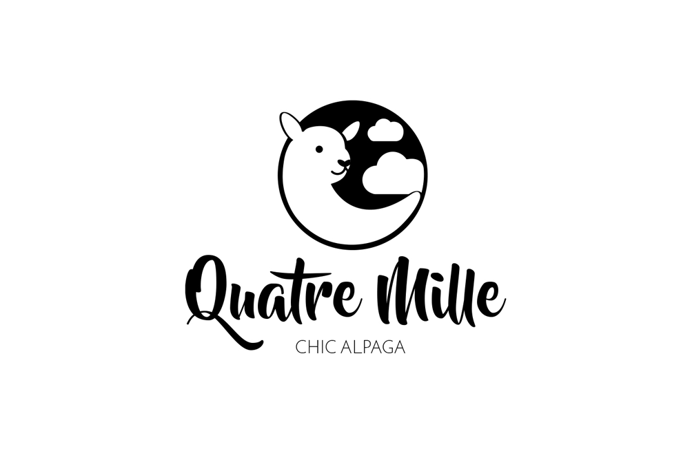 Deuxième version du logo Quatre Mille Chic Alpaga