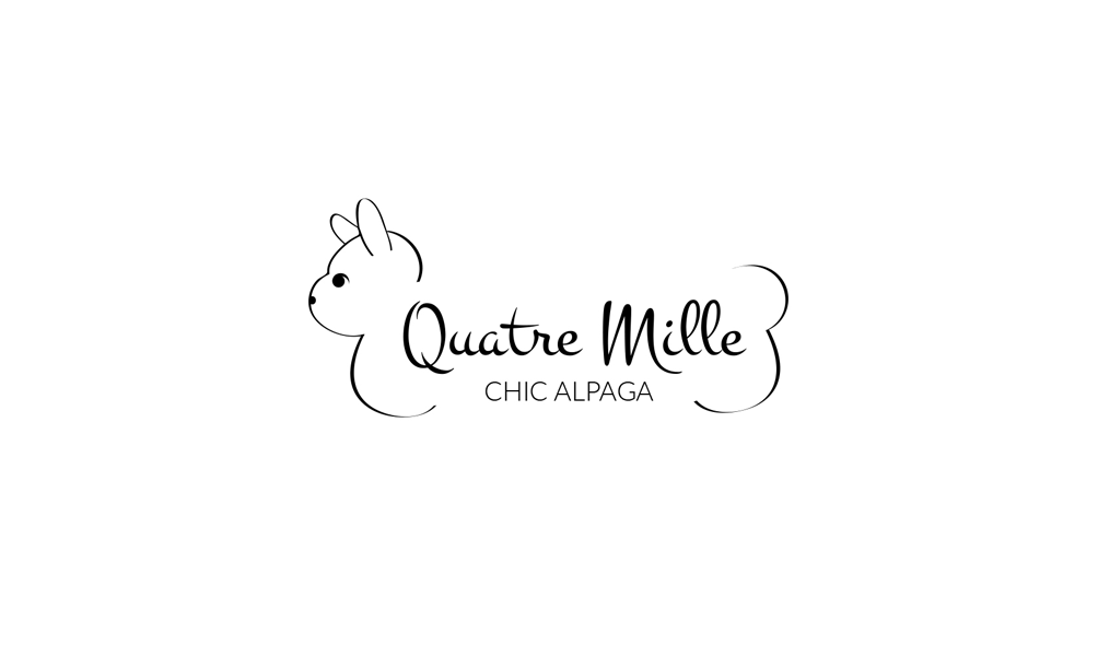 Troisième version du logo Quatre Mille Chic Alpaga