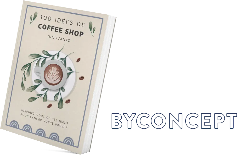 Mockup du livre 100 idées de Coffee Shop - Piste 1