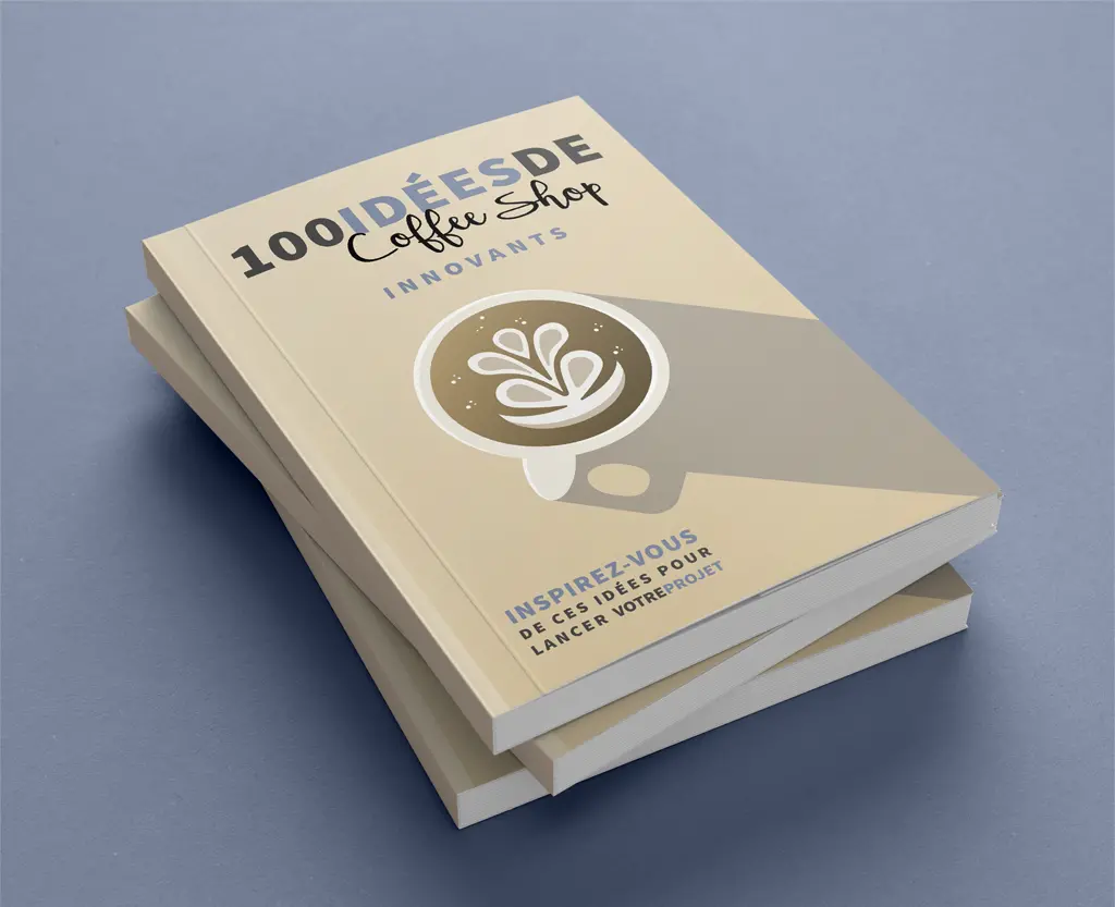 Mockup du livre 100 idées de Coffee Shop - Piste 2