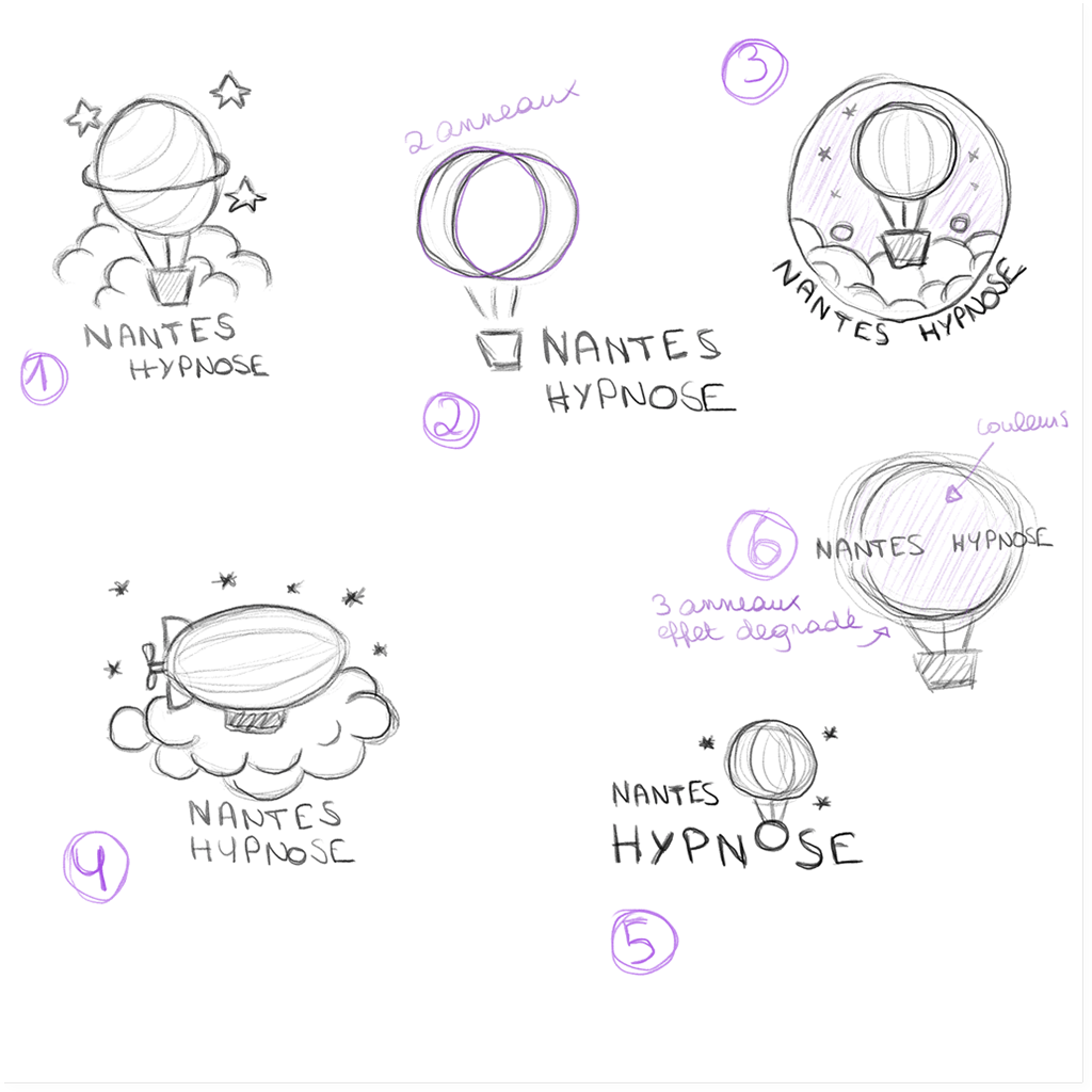 Sketchs préparatoires Nantes Hypnose