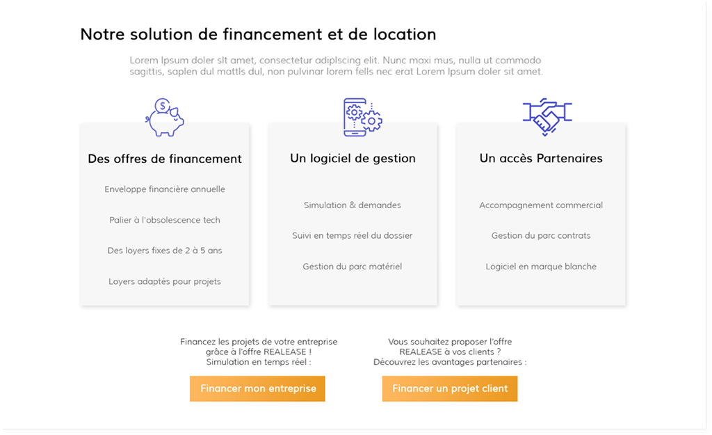 Offres Realease Capital